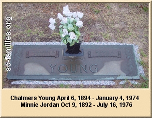 Chalmers Young and Minnie Jordan.