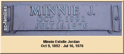 Minnie Jordan.