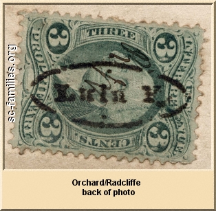 Closeup of stamp.