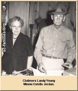 Chalmers Landy Young and Minnie Estelle Jordan.